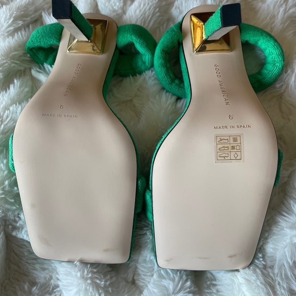 Good American Terry Slip on High Heels Sandals. New. Size 6 - Picture 13 of 16